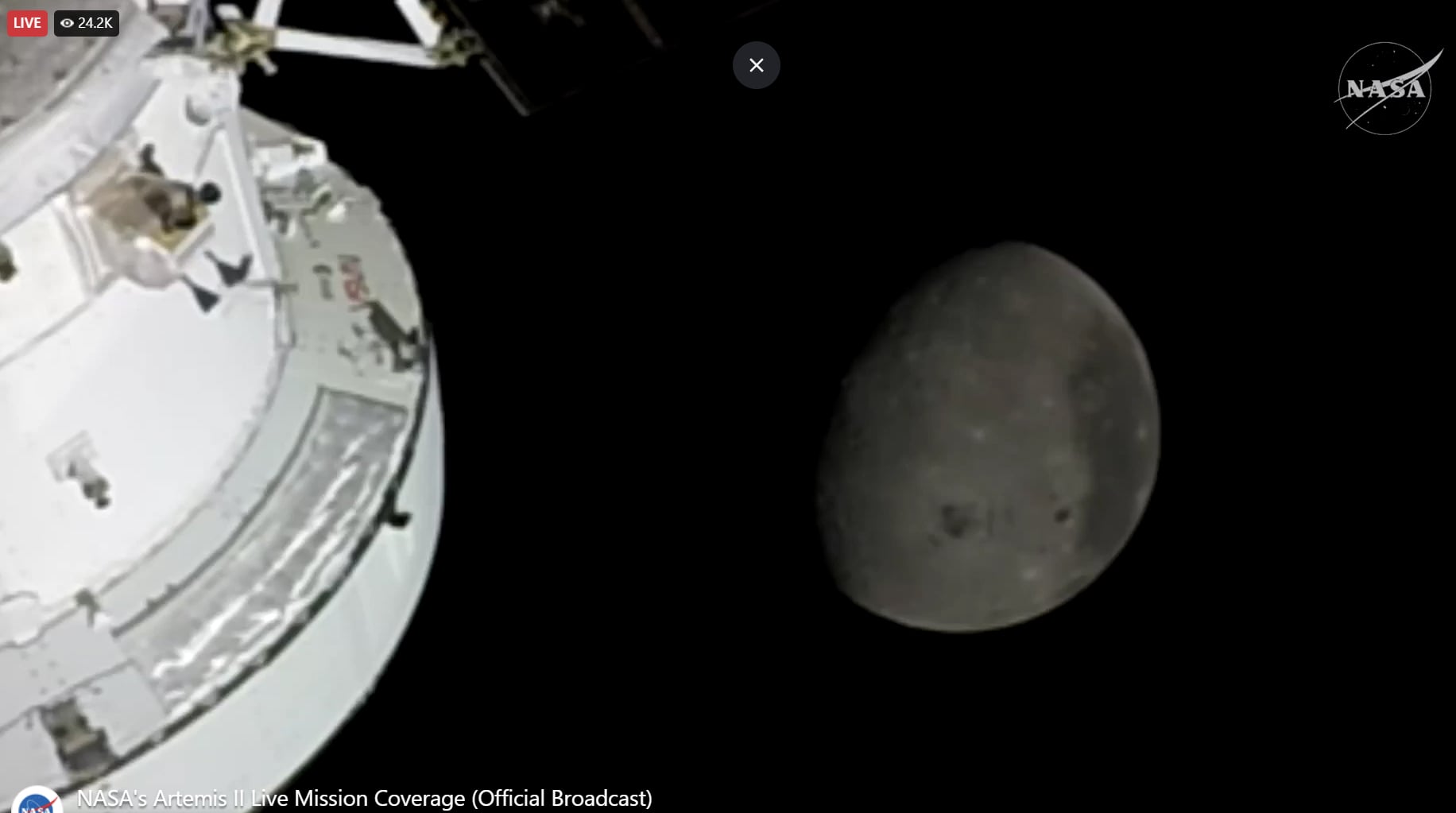 Captură video NASA / Facebook