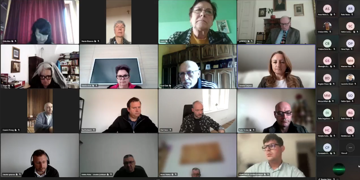 captură video - ședința extraordinară a CJ Sibiu, 9 aprilie 2026