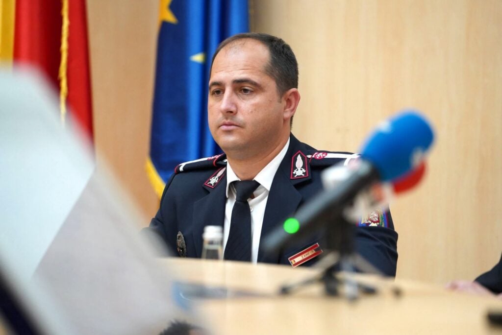 Maior Zamfir Cristian – șeful Serviciului de Comunicații și Tehnologia Informației din cadrul ISU Sibiu. Sursa foto: ISU Sibiu