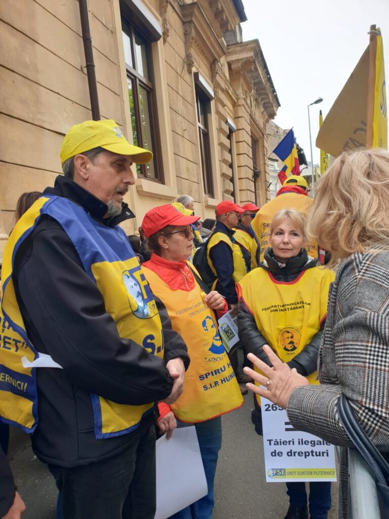 Leonard Stancu la protestul de miercuri, 29 aprilie