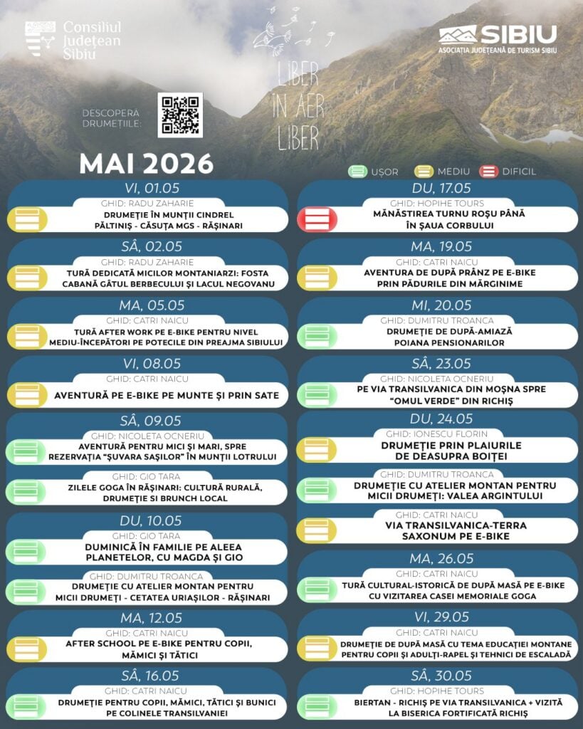 anii drumetiei program mai