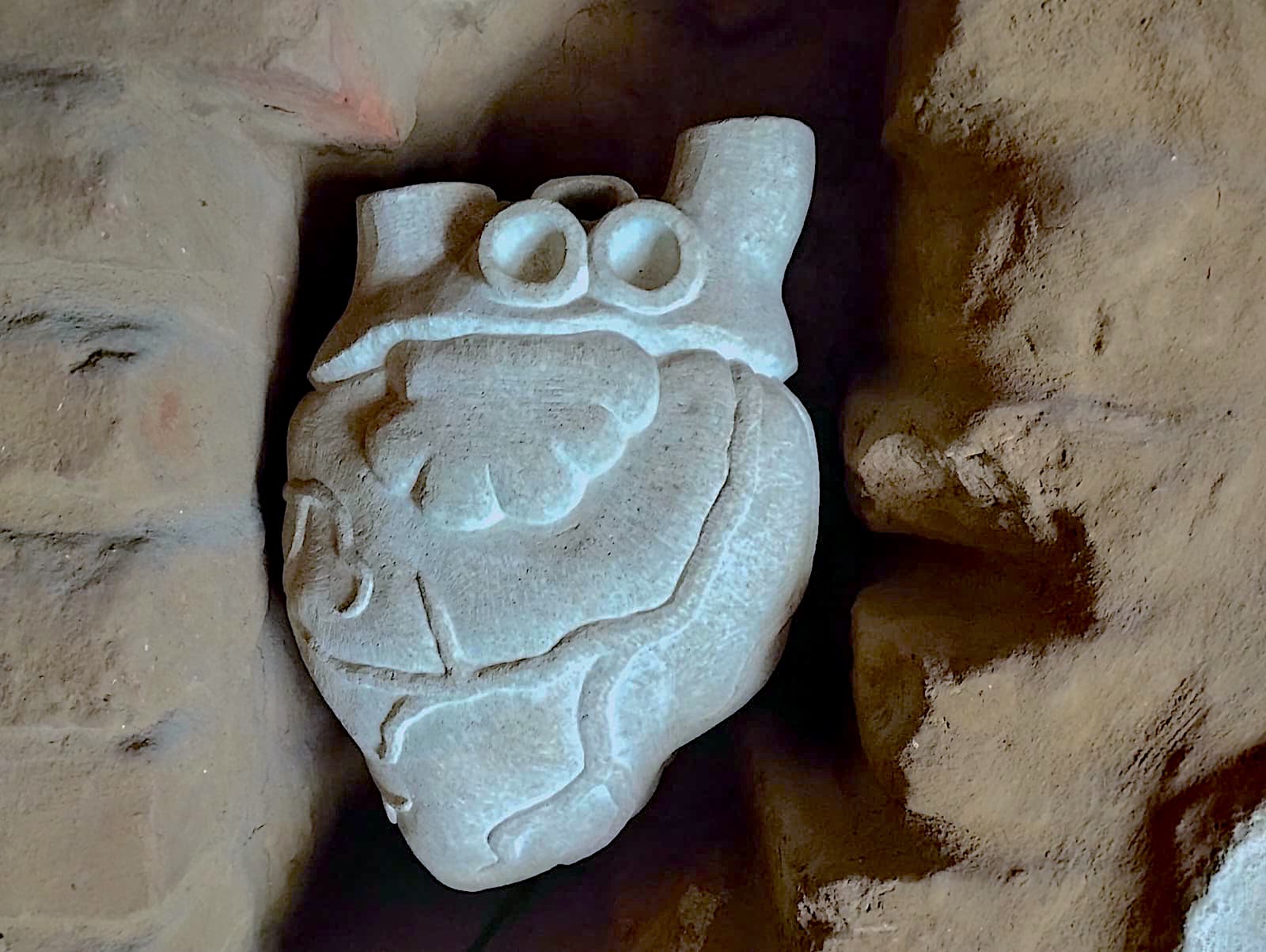 calfe sculptura inima