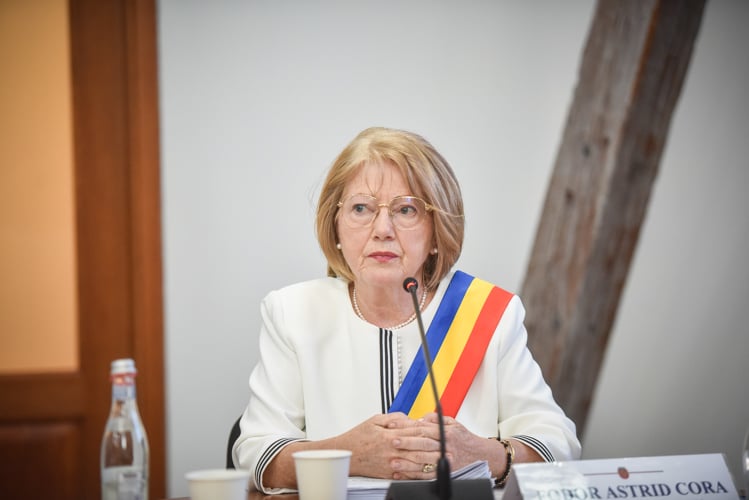 Astrid Fodor, primarul Sibiului. Sursa foto: turnulsfatului.ro