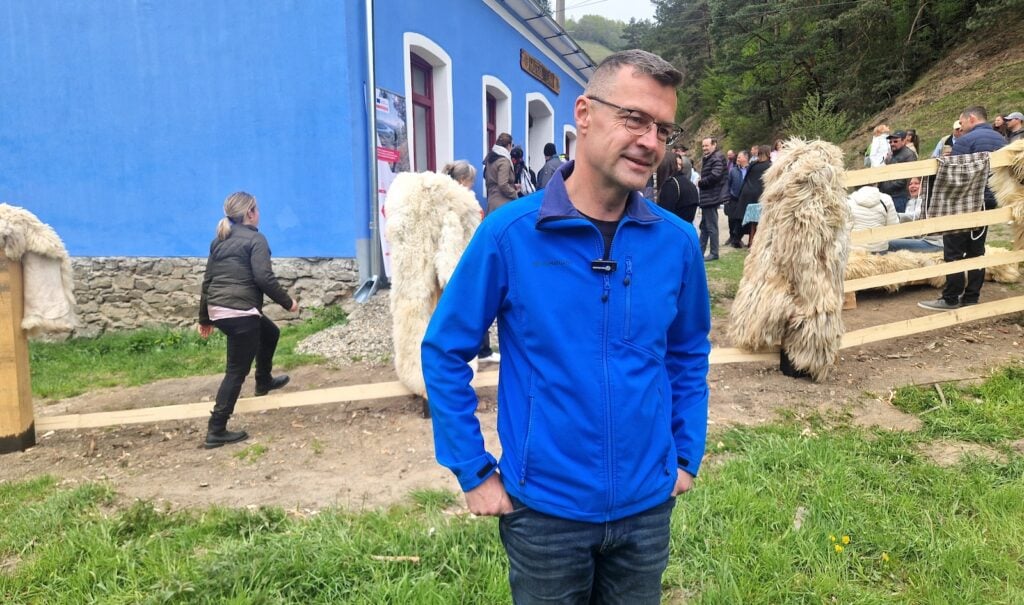 Cristian Cismaru (My Transilvania), probabil principalul promotor turistic al zonei.  Foto: turnulsfatului.ro