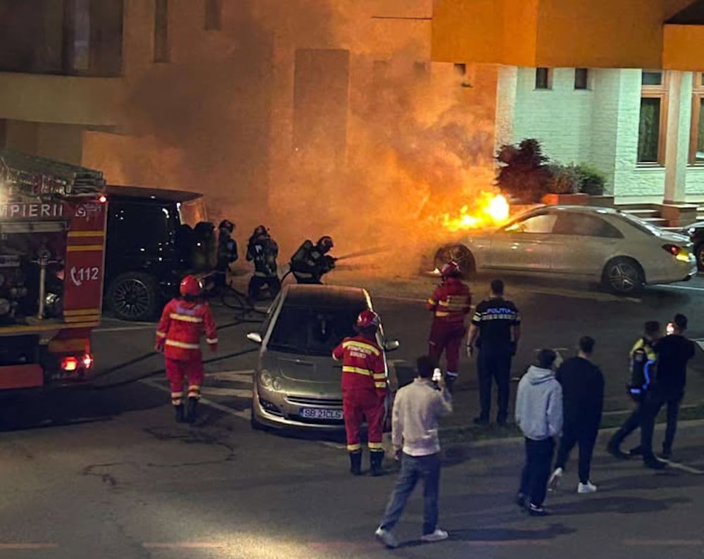 incendiu mașina