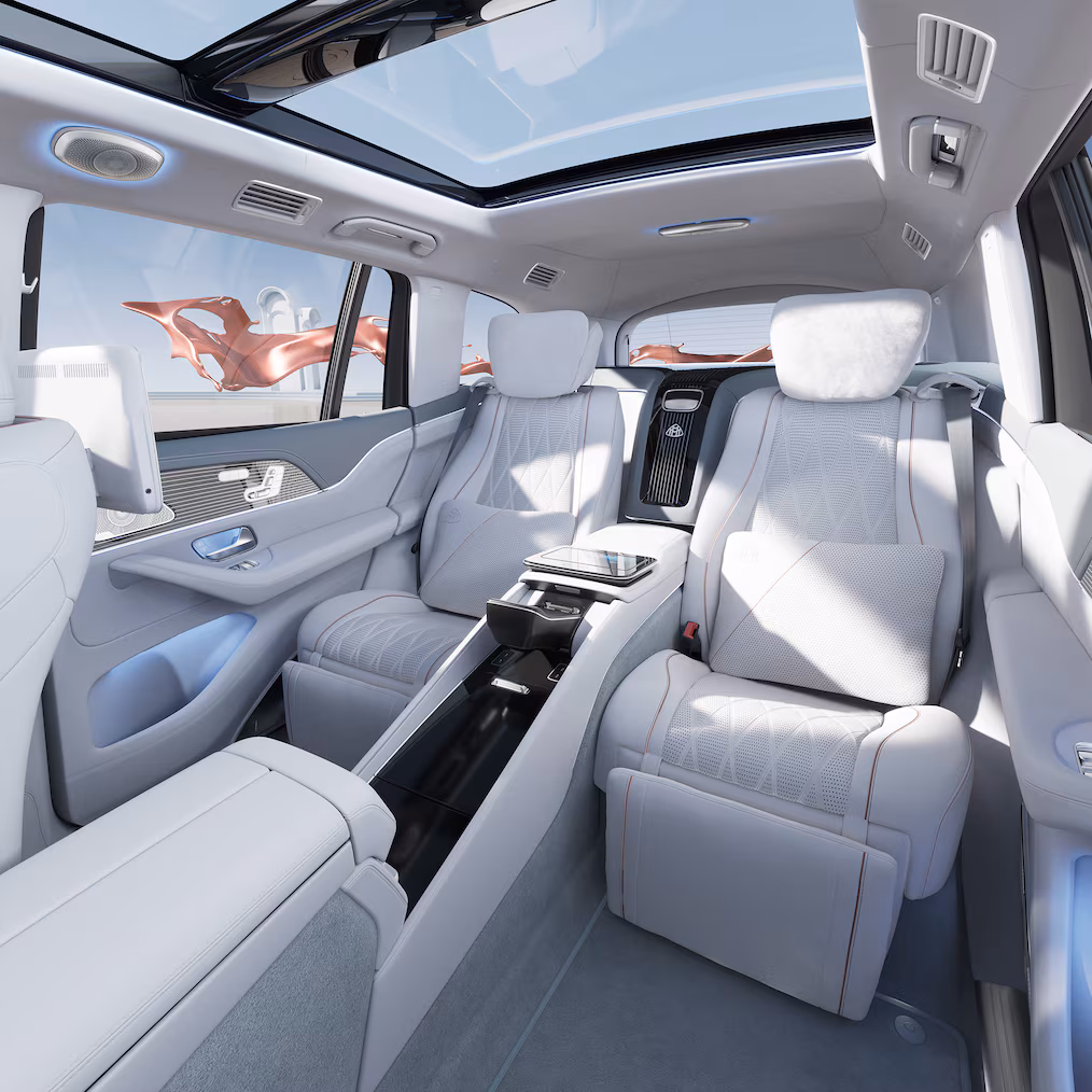 Interior dintr-un Maybach gls x167. Sursa foto: Mercedes
