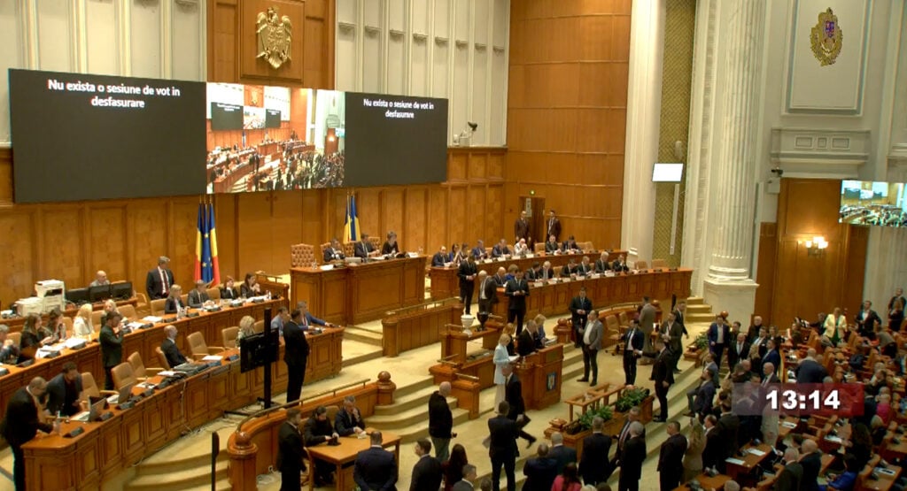 Foto captură Parlamentul României