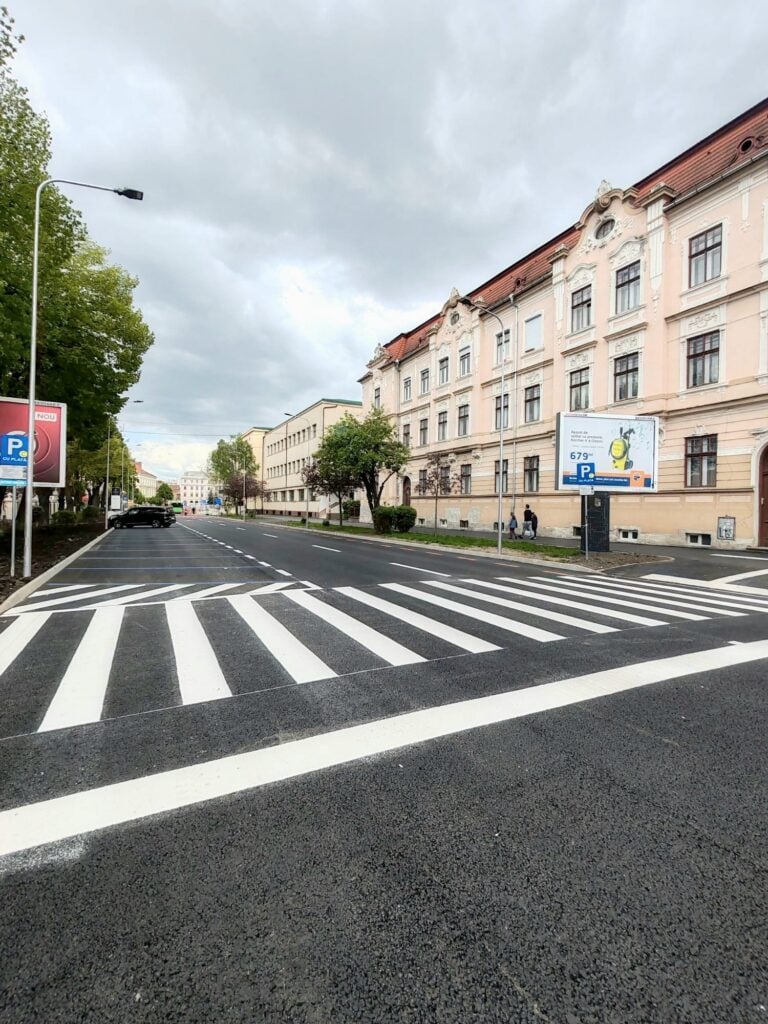 Bulevardul Victoriei după reabilitare. Sursa foto: Facebook / Primăria Sibiu