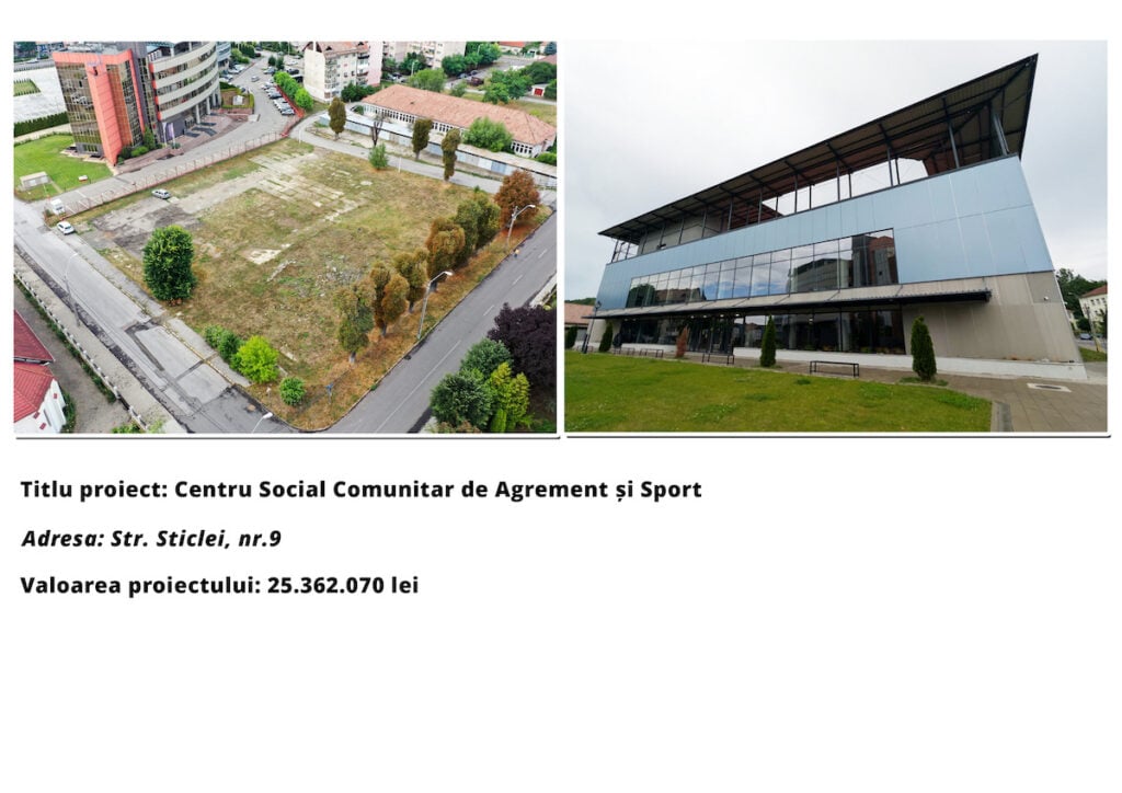 Centrul comunitar de agrement si sport publicitate foto primaria mediasjpg