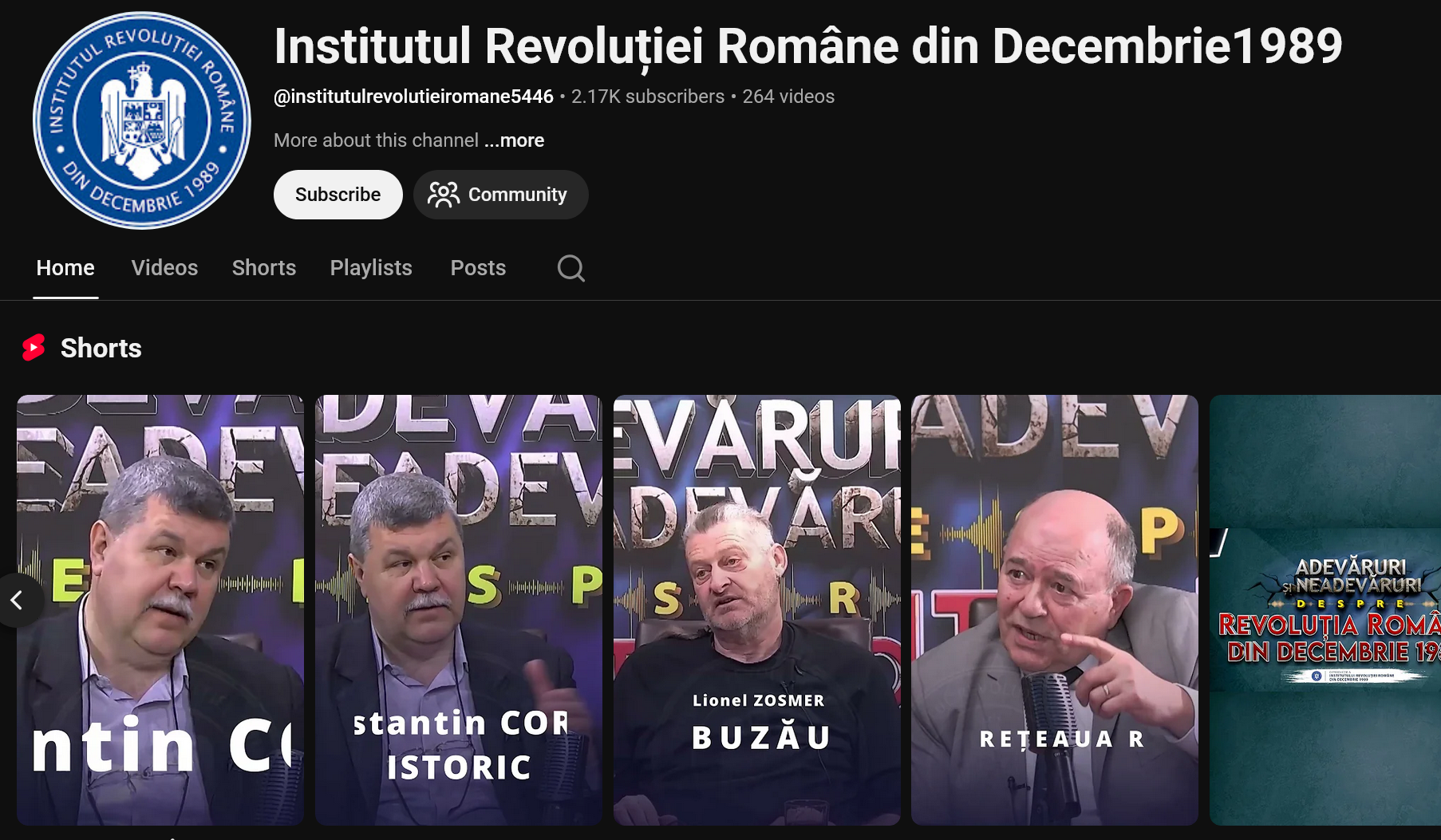 Institutul Revoluției Române din Decembrie 1989 este instituția publică din România cu atribuții în cercetarea și analiza științifică a premiselor, desfășurării și efectelor politice, economice și sociale ale Revoluției Române din Decembrie 1989. Foto: captură ecran