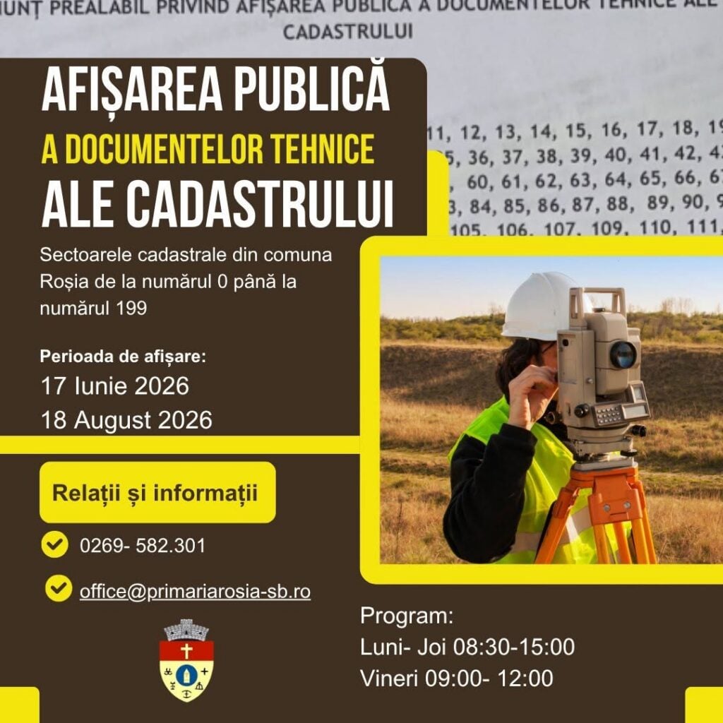 Foto: Comuna Roșia/Facebook