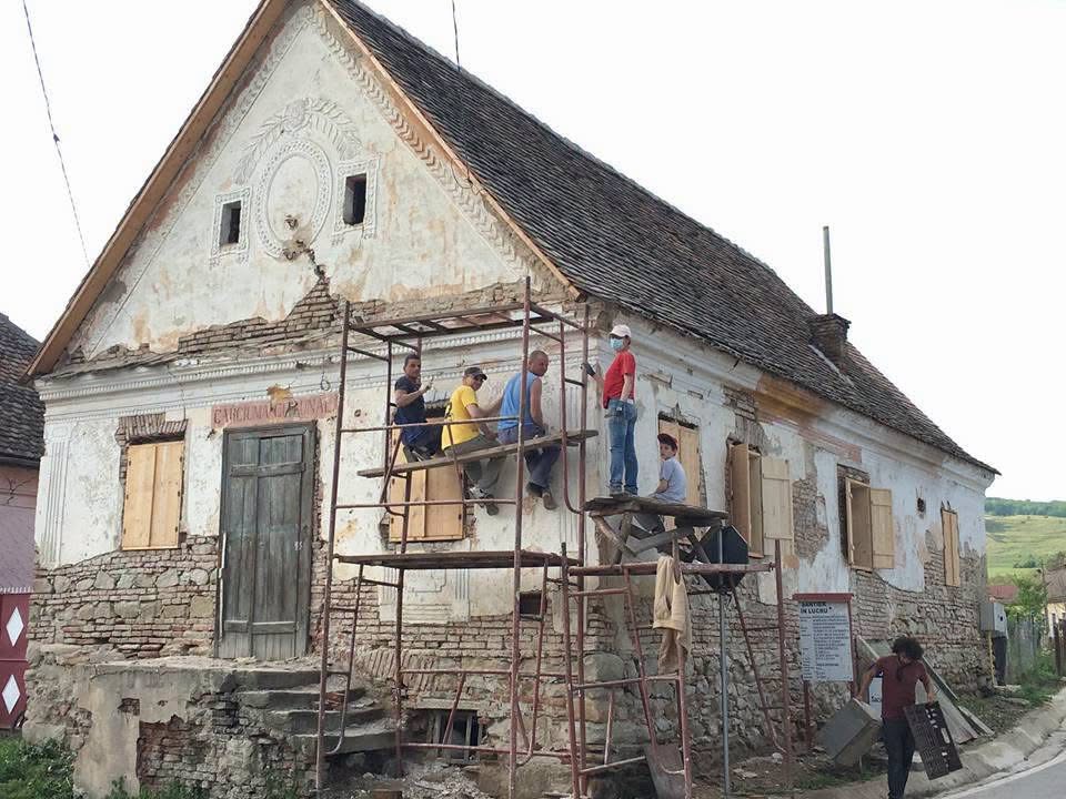Imagine din timpul reabilitărilor. Foto: CJ Sibiu