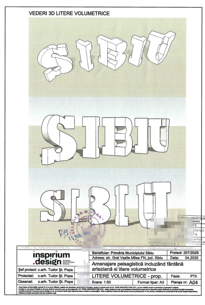 Planșă proiect tehnic