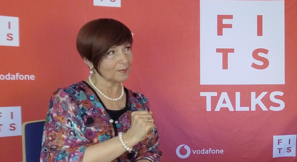 Simona Miculescu, la FITS Talks/Foto: printscreen video