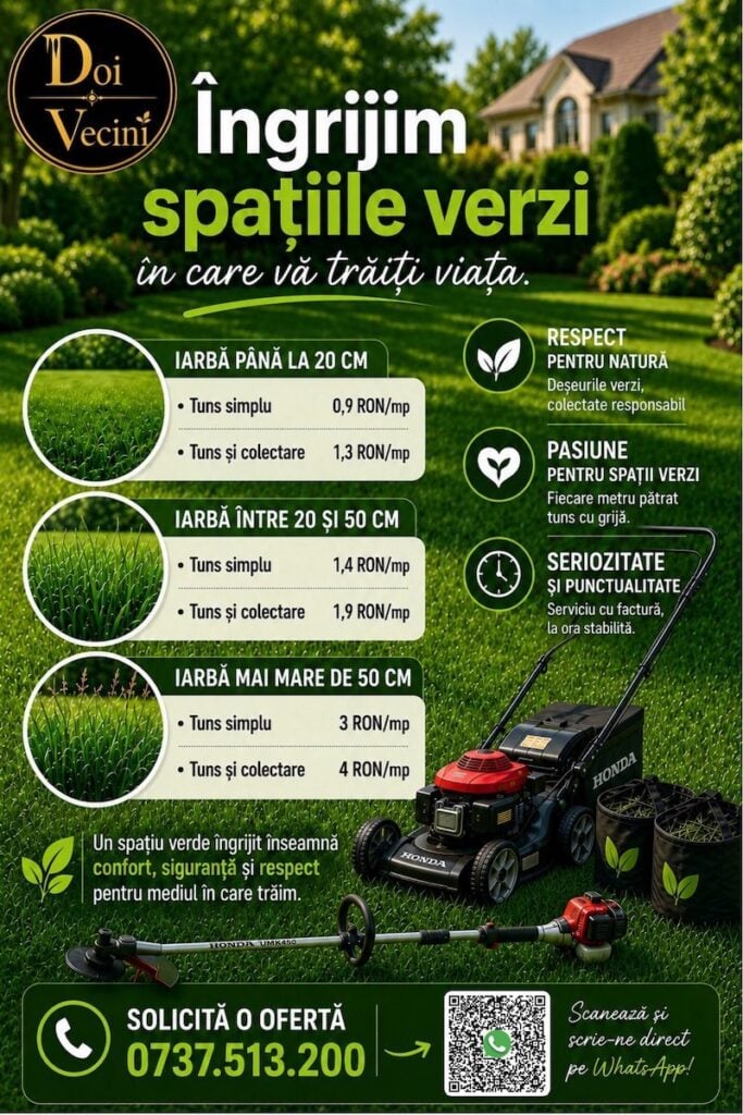 Oferta Intretinere spatii verzi 2026