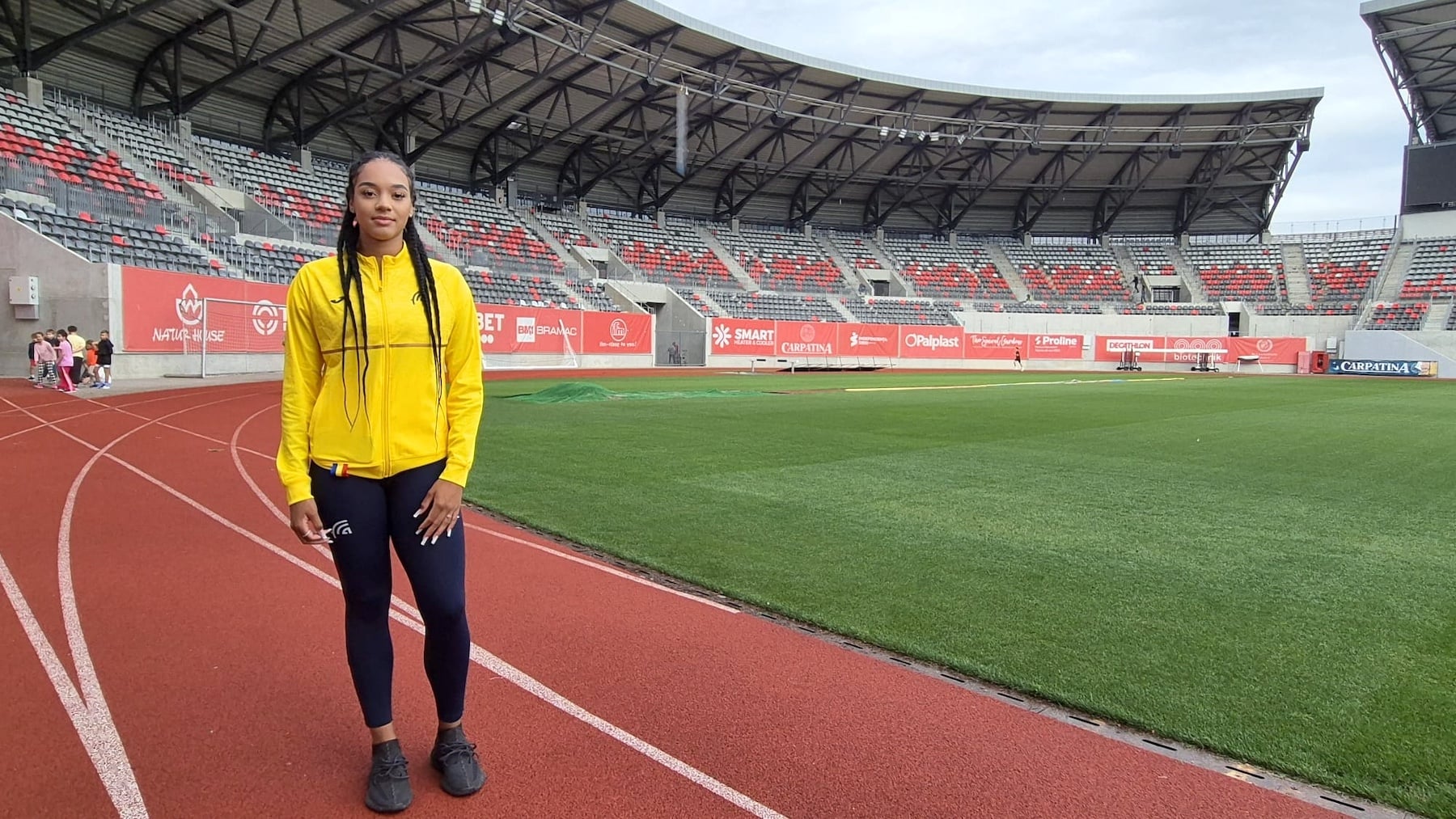 Shanice Akabah a obținut medalia de argint la triplusalt în cadrul Campionatelor Internaționale ale României. Foto: arhiva personală