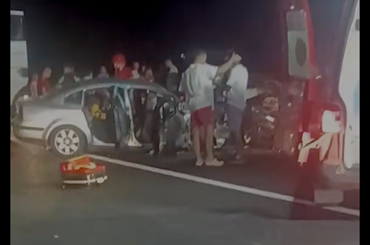 Accidentul s-a produs la km 281 al DN1, în apropiere de Avrig. Foto: captură TikTok