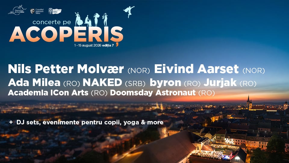 concerte pe acoperis afis publicitate