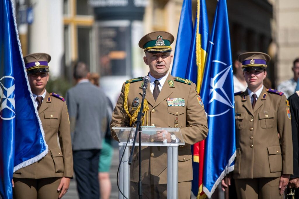 Colonelul Dumitru Todosiuc, Rectorul-comandant al Academiei Forţelor Terestre „Nicolae Bălcescu” din Sibiu. Foto: Facebook / AFT