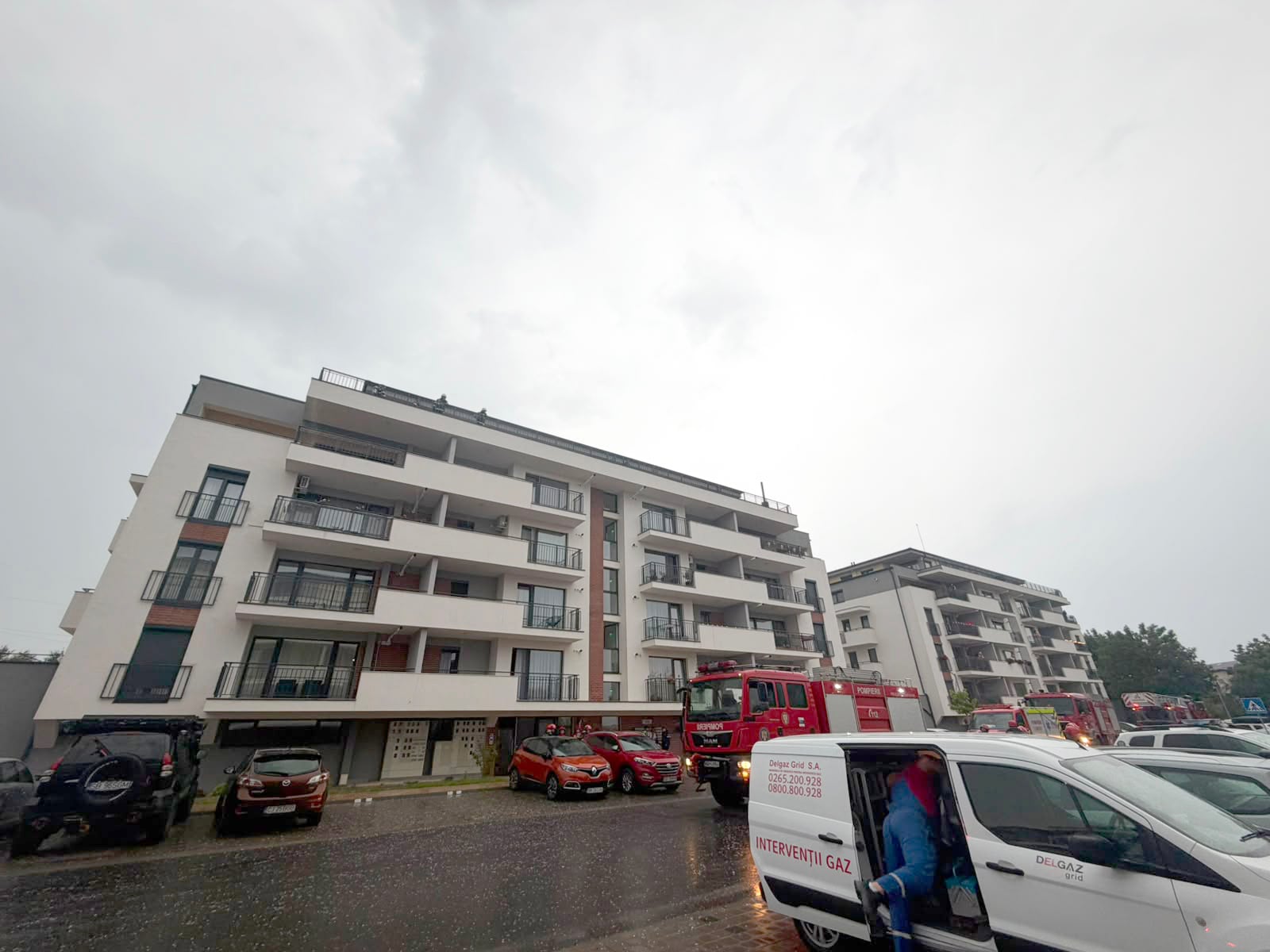 Blocul este recent construit. Foto: ISU Sibiu