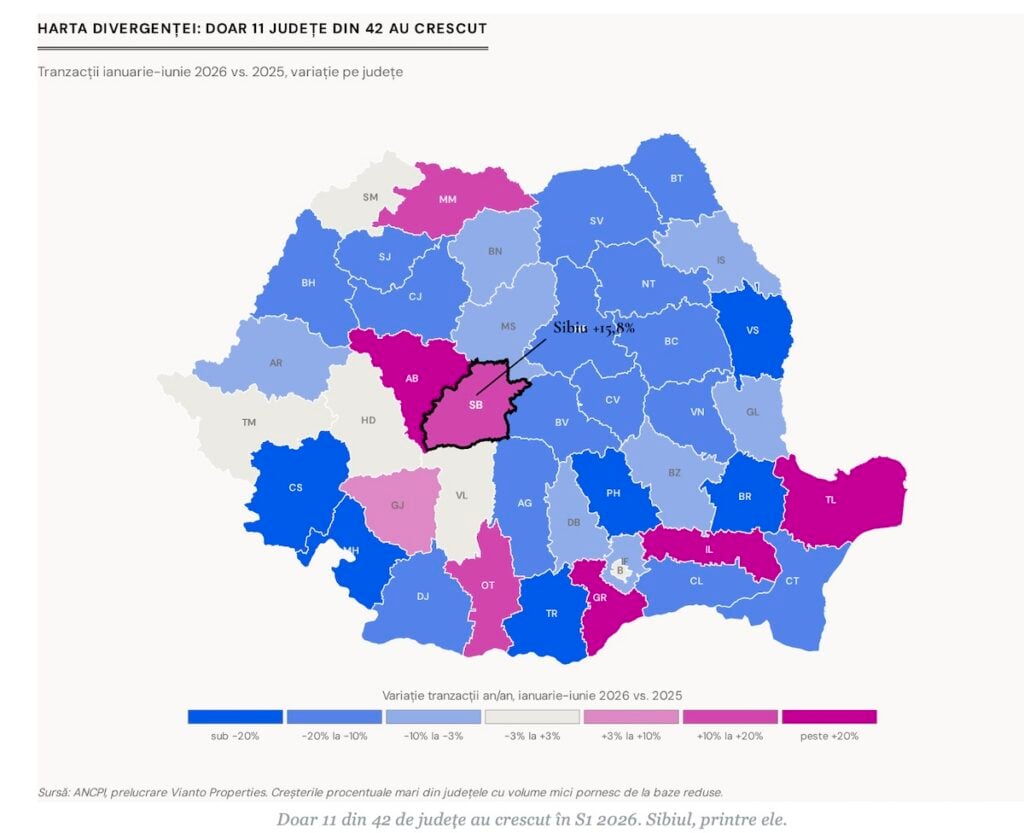 harta romania judete crestere