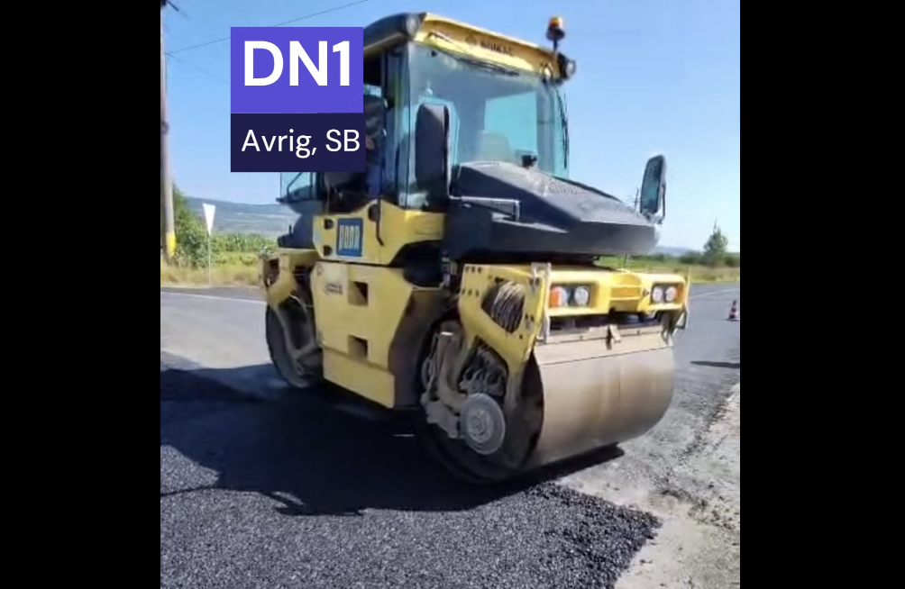 Lucrările de asfaltare sunt gata/Foto: Printscreen video