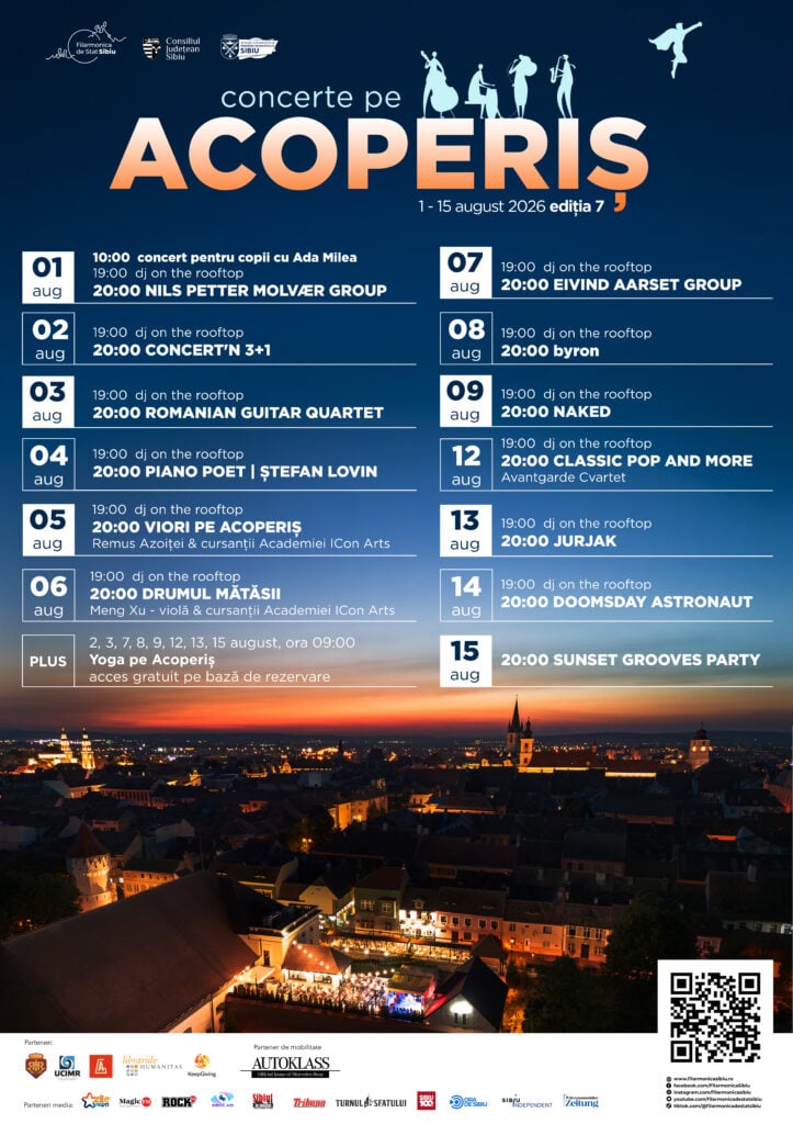 program concerte pe acoperis foto filarmonica