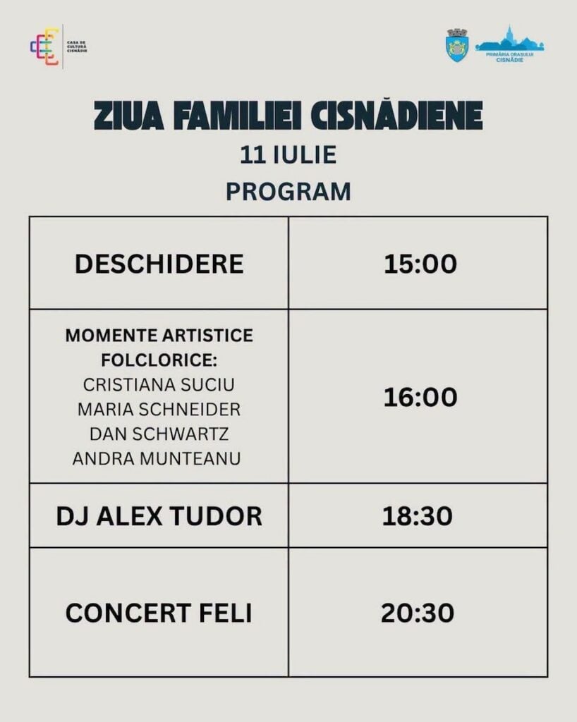 program ziua familiei cisnadiene foto mircea orlatan facebook