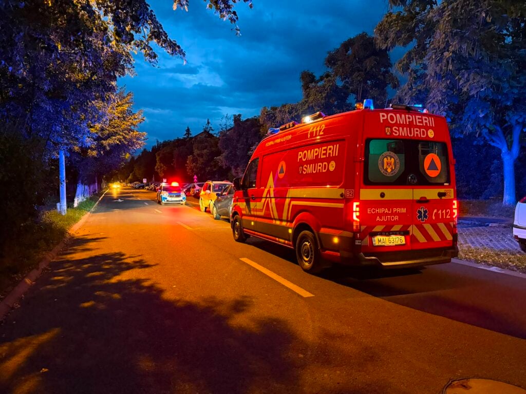 Inspectoratul pentru Situații de Urgență Sibiu a direcționat și un echipaj SMURD în zonă. Sursa foto: ISU Sibiu