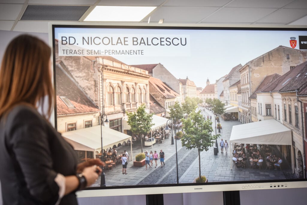 Simulare pentru strada Nicolae Bălcescu. Foto: turnulsfatului.ro