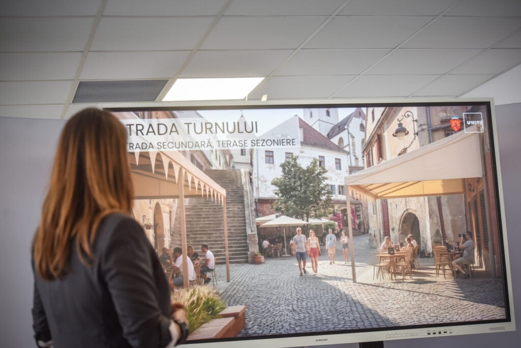 Simulare pentru strada Turnului. Foto: turnulsfatului.ro