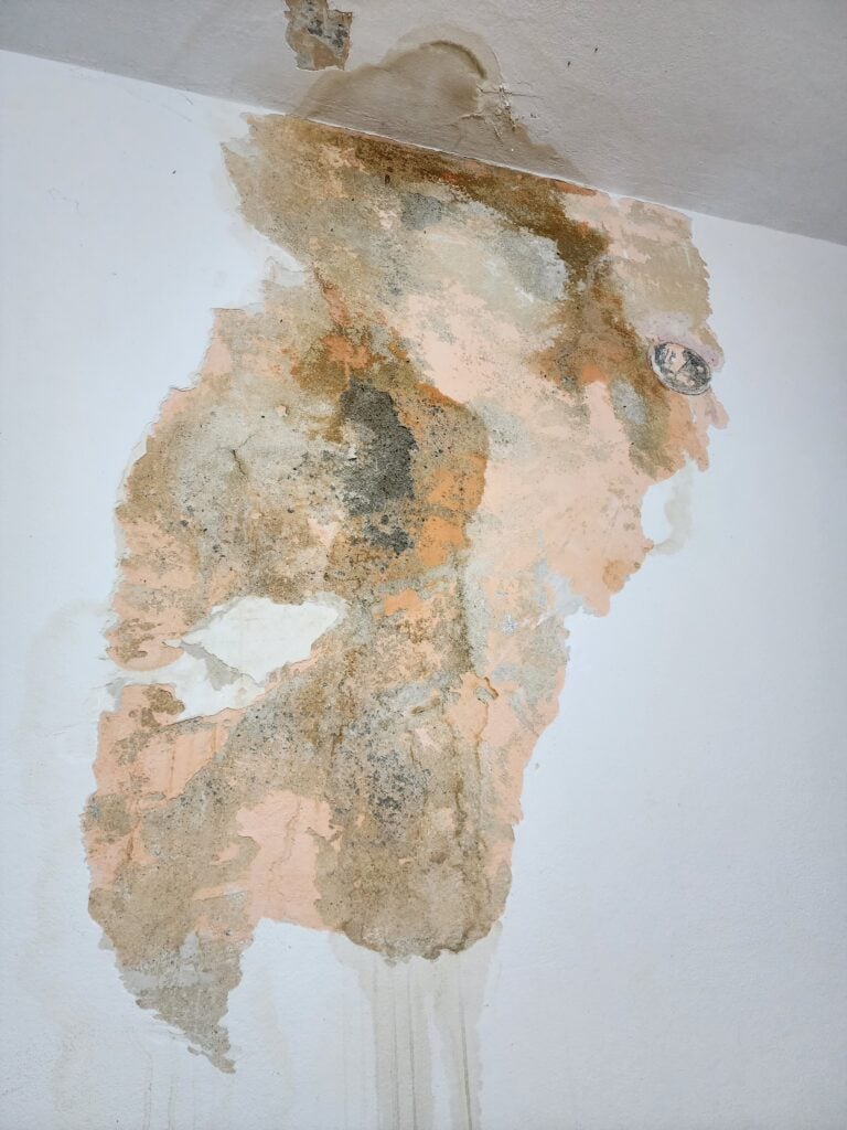 infiltrații de apă pe perete