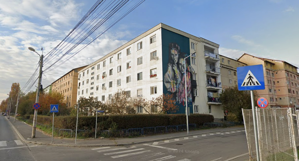 Blocul vizat de proiectul de reabilitare energetică. Foto: Google Maps