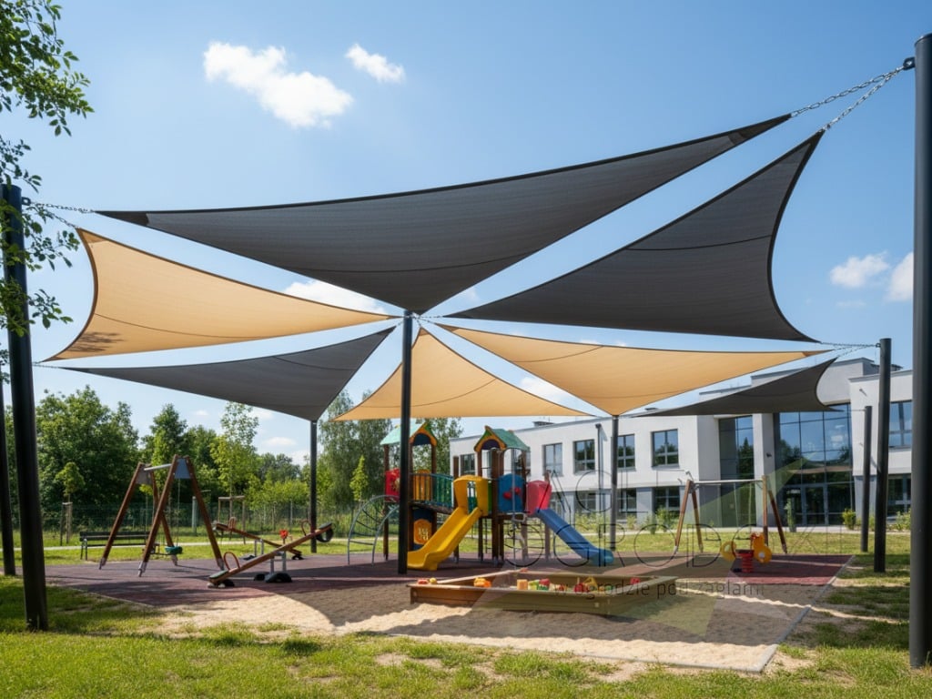 Unul dintre proiecte câștigătoare prevede sisteme de umbrire pentru locuri de joacă. Foto: cisnadie.cityon.ro