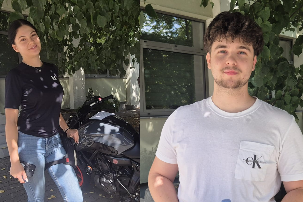 Elevii sibieni au susținut astăzi proba scrisă a Bacalaureatului la Limba și literatura română, sesiunea de toamnă. Ștefi (foto stânga) și David (foto dreapta). Foto: turnusfatului.ro