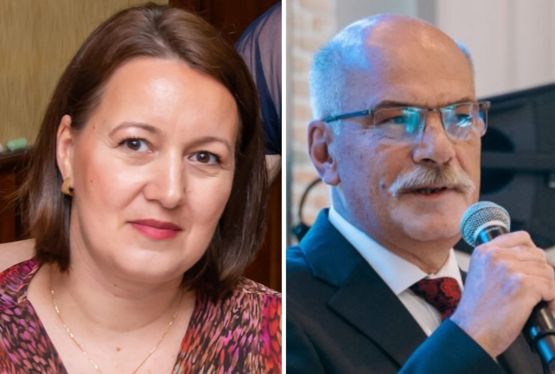 Prof. Anuța Steliana Mărginean (foto stânga) și prof. Gabriel Negrea (foto dreapta). Sursa foto: ISJ Sibiu / arhiva turnulsfatului.ro