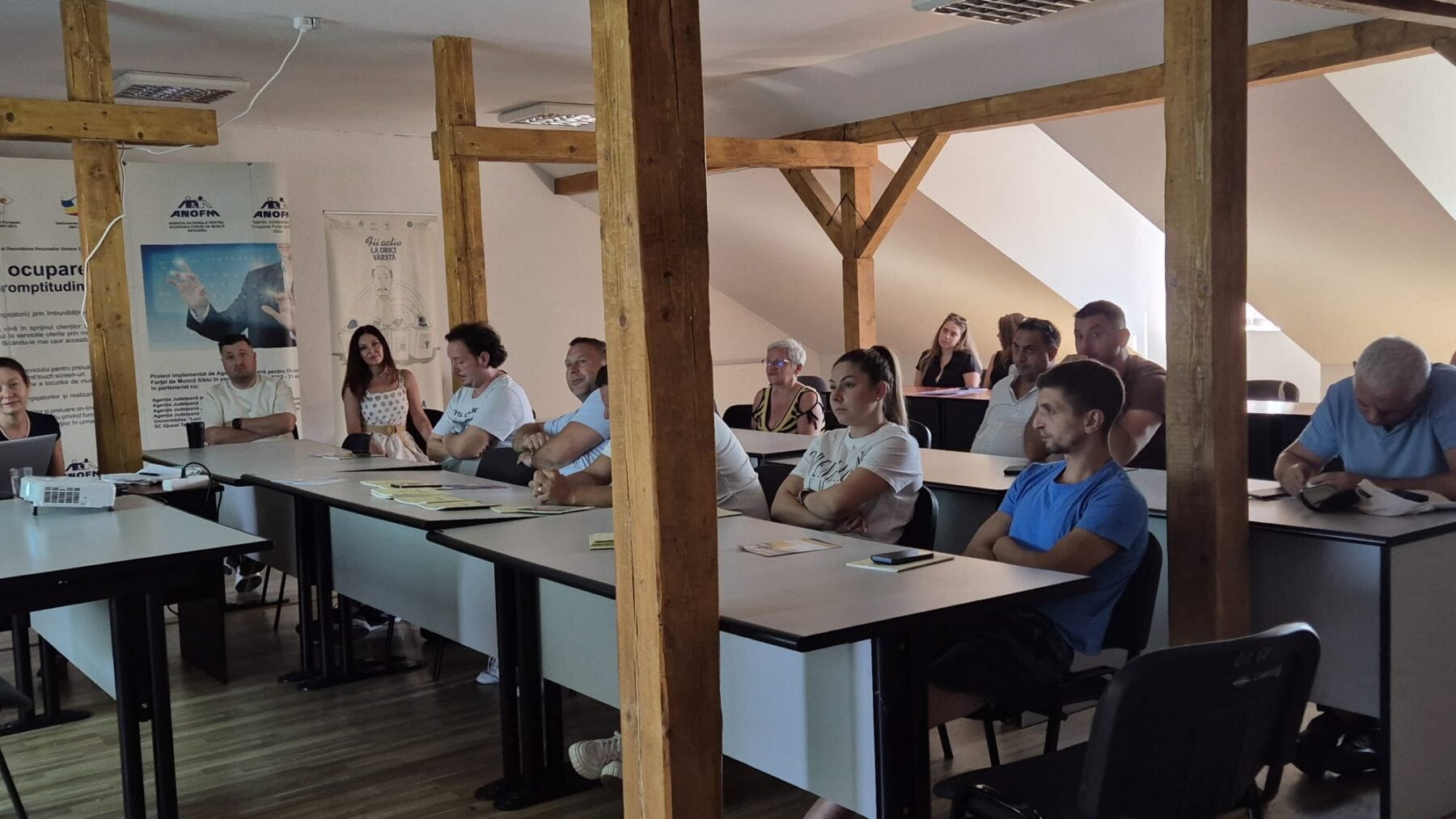 Întâlnirea organizată de Agenția Județeană pentru Ocuparea Forței de Muncă (AJOFM) Sibiu. Foto: turnulsfatului.ro