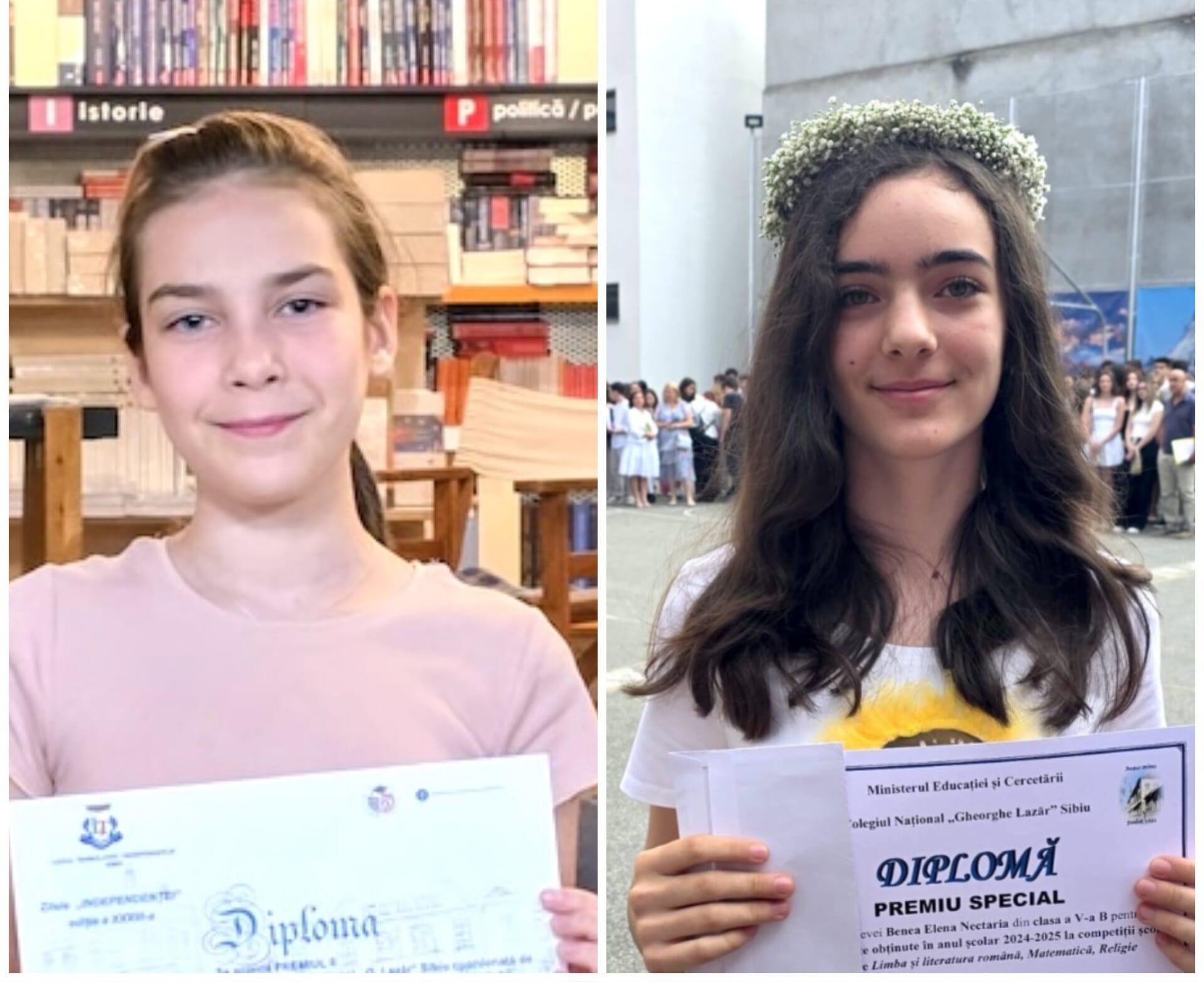 Anastasia (foto stânga), Elena (Foto dreapta)