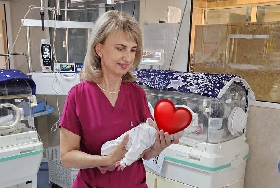 Camelia Bicher, secția Clinică Prematuri. Foto: SCJU Sibiu