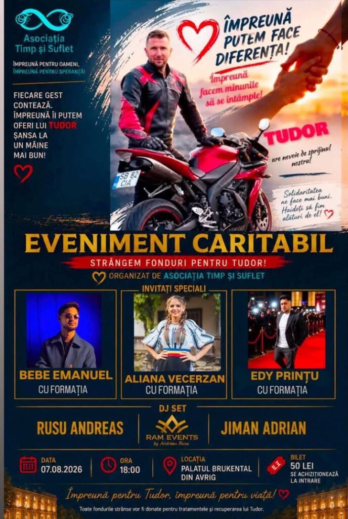 eveniment caritabil afiș tudor lungu