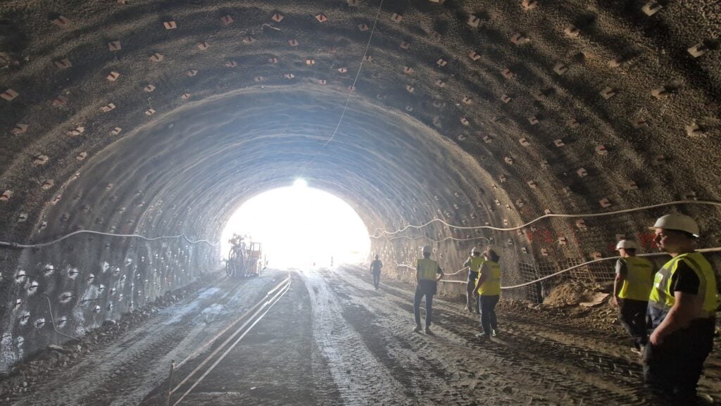 santier tunel boita