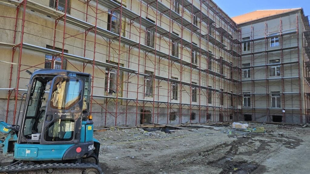 Proiectul de reabilitare a unei părți din Spitalul de Psihiatrie nu a mai fost finalizat în termenele PNRR. Foto: CJ Sibiu