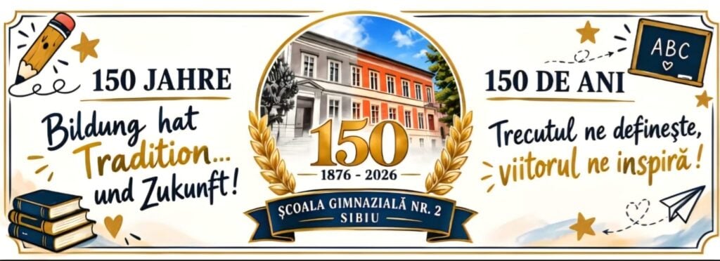 150 de ani Școala nr. 2 afiș