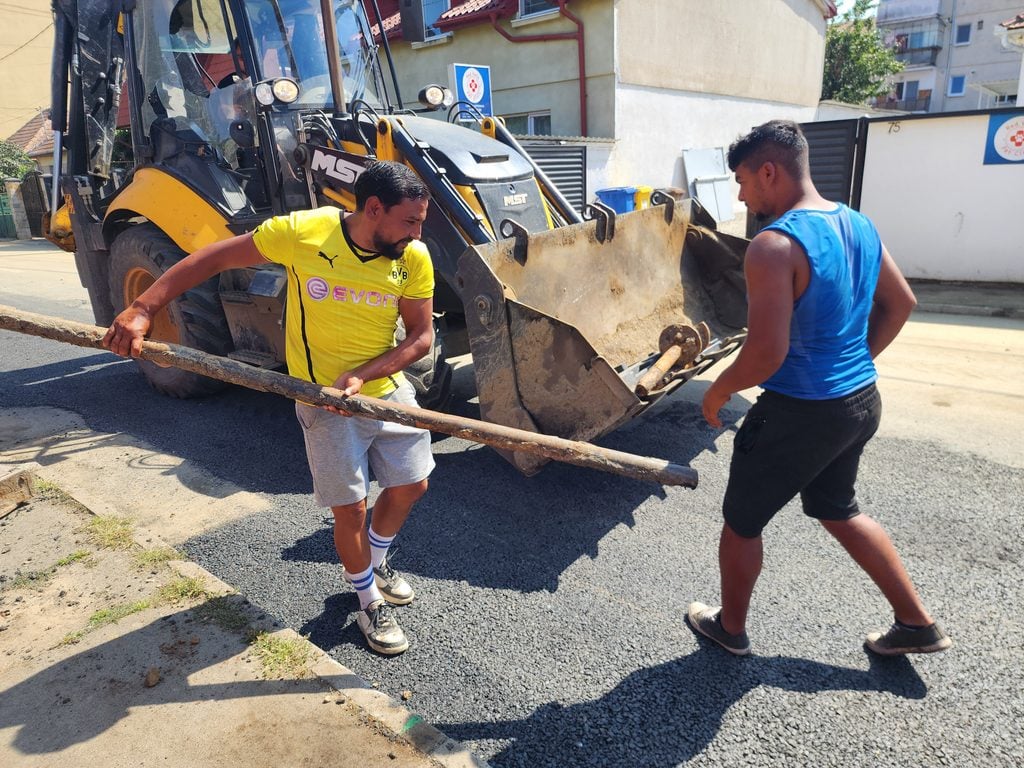 șantier strada Rahovei capat cu Calea Cisnadiei