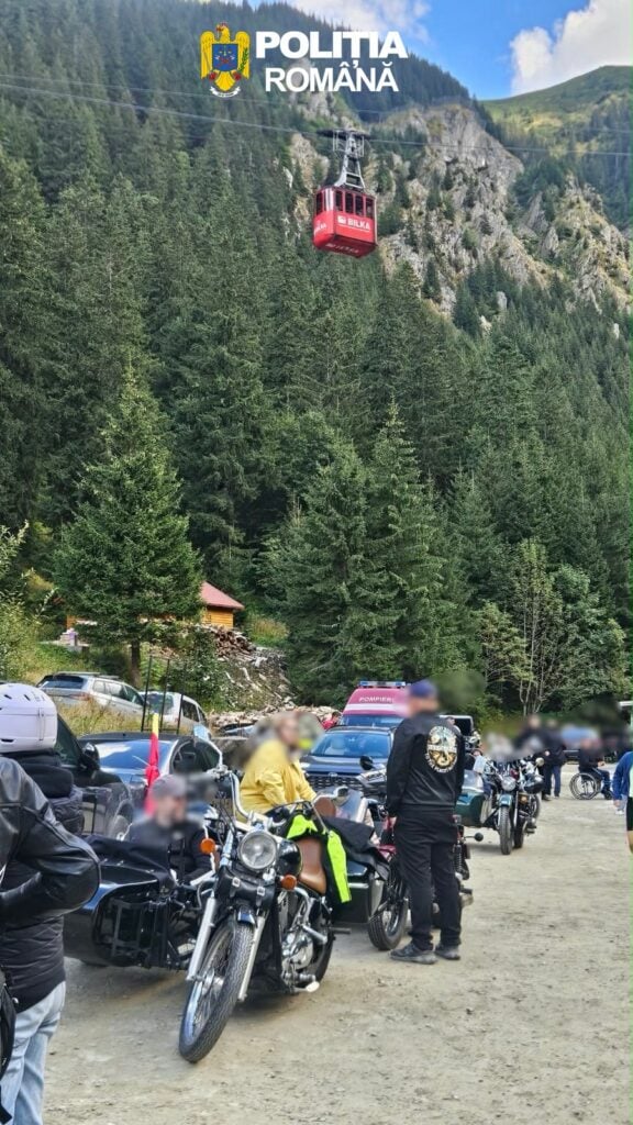 Motocicletele cu ataș, aduse de polițiștii sibieni. Foto: IPJ Sibiu
