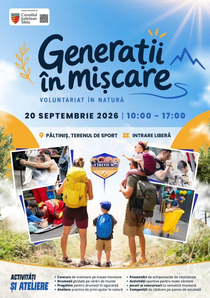 A treia ediție a evenimentului „Generații în mișcare” are loc anul acesta pe 20 septembrie