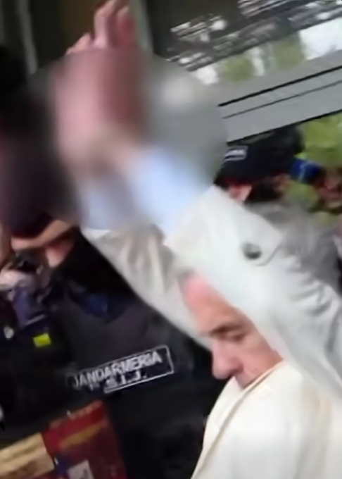 Georgescu a fost reținut luni și a petrecut noaptea în arest. Captură video Digi24