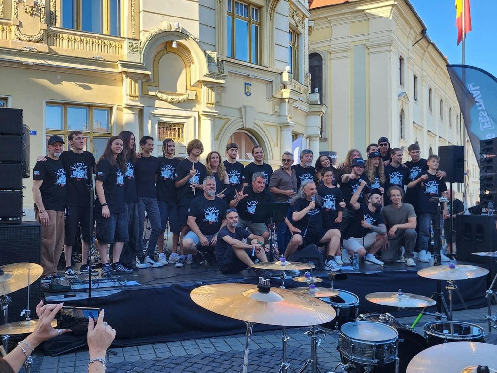 toboșarii concertului de deschidere Guitar Meeting Festival 2026