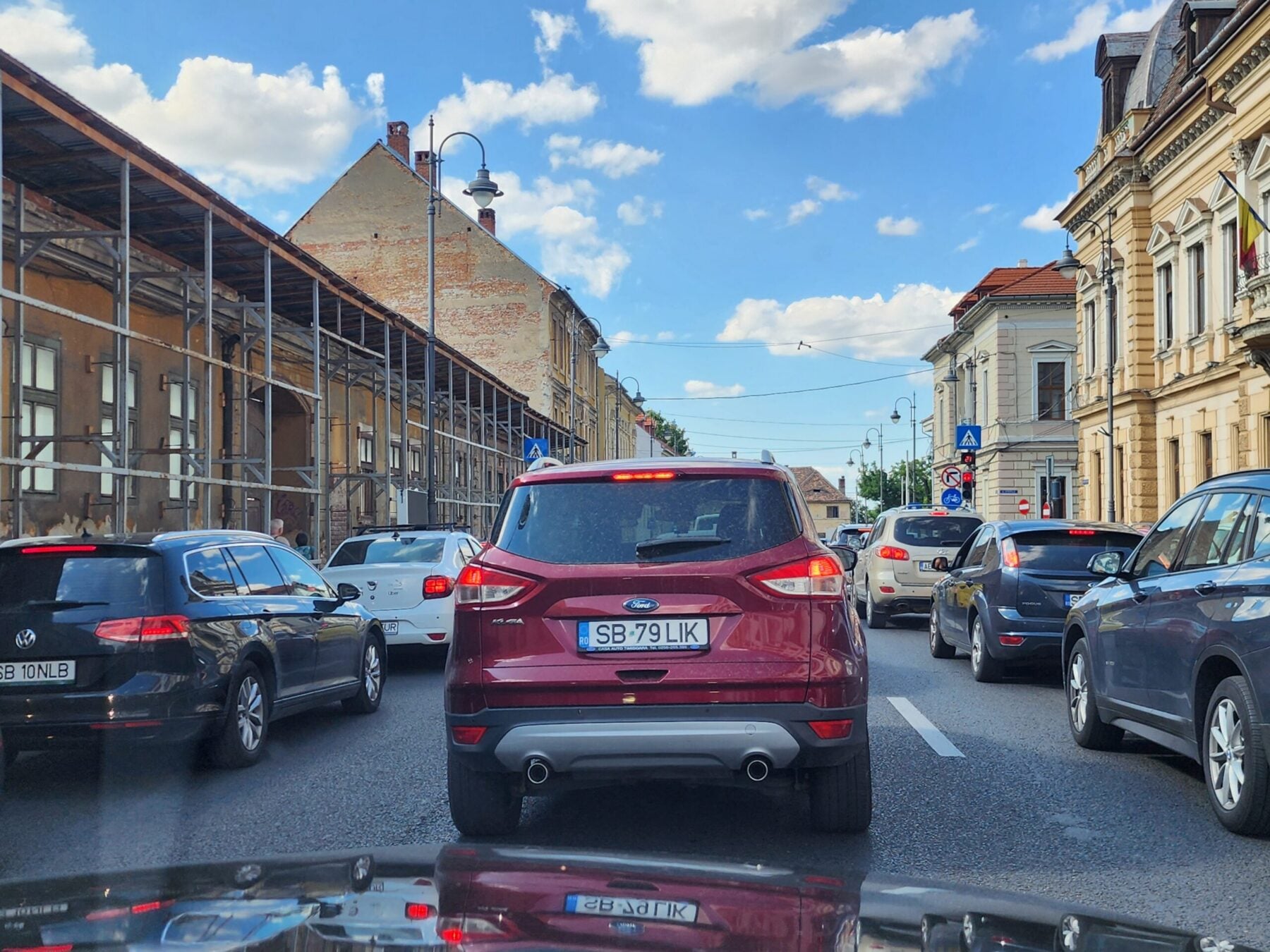 Traseul parcurs pornește de pe bulevardul Vasile Milea și continuă prin Piața Unirii, strada Andrei Șaguna și Șoseaua Alba Iulia Foto: turnulsfatului.ro