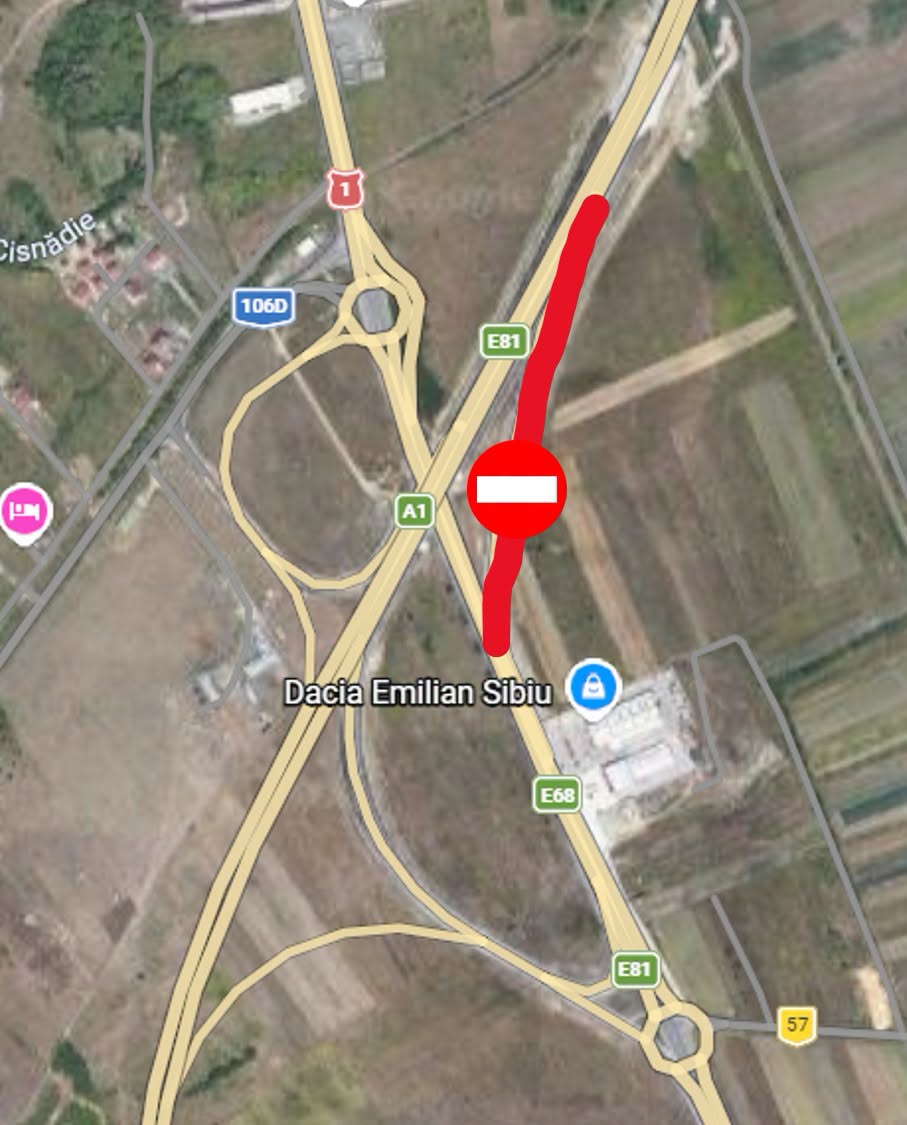 bretea acces autostrada